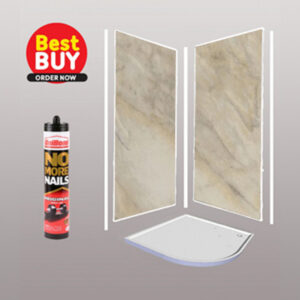 Pergamon Marble Wet Wall Panel Kit 1m x 2.4m x 10mm